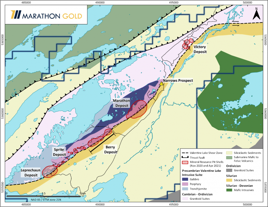 Figure 1: Location Map, Valentine Gold Project
