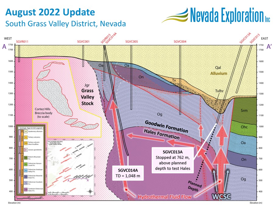 August Update and New Geologic Model at South Grass Valley Carlin-Type Gold Project