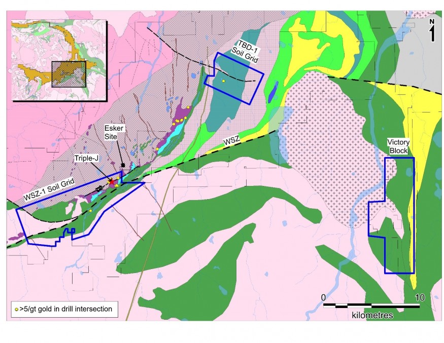 Figure 1: Summer 2020 Exploration Areas