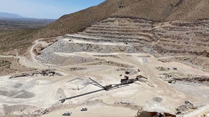 Figure 1a Sierra Blanca Quarry, Texas