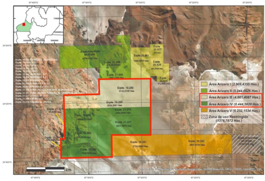 Portofino Resources presenta propuestas finales para la concesión Arizaro Lithium en Salta, Argentina