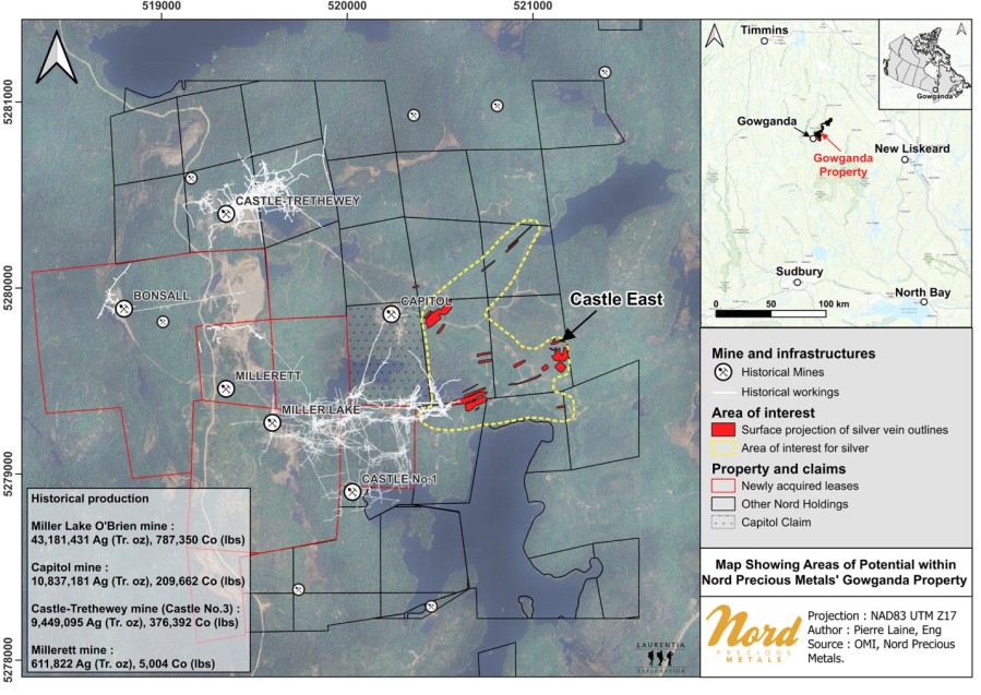 Nord Precious Metals Completes Conceptual Study to Guide Strategy and Targeting by Evaluating Open-Pit Concept at Castle East