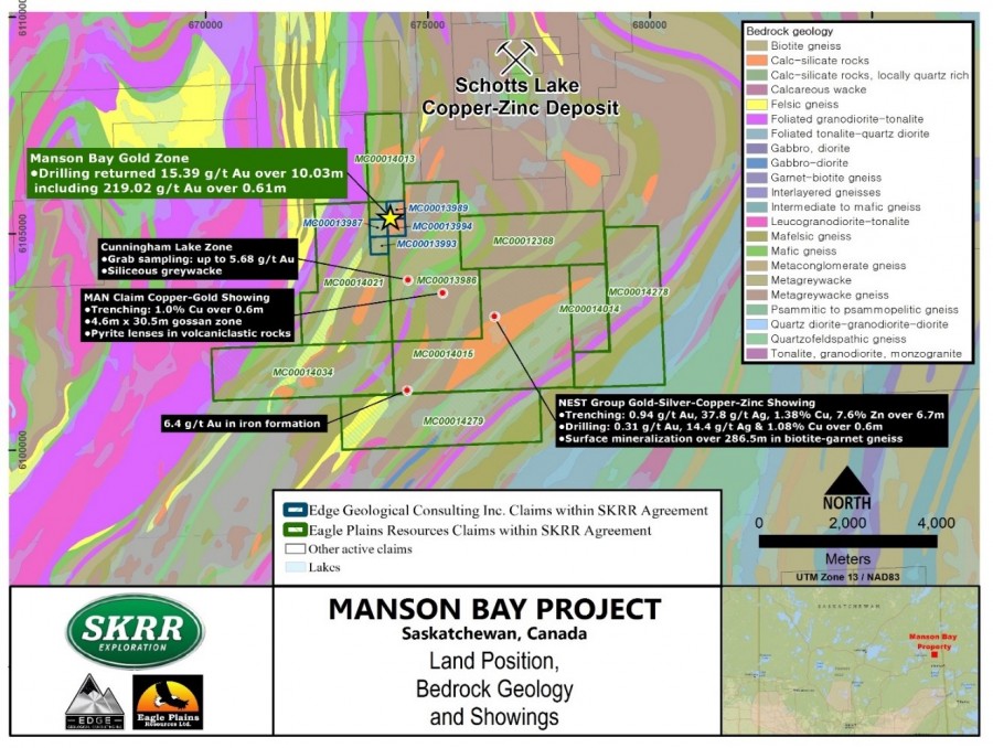 SKRR Exploration Inc. to Drill the Manson Bay Gold Project