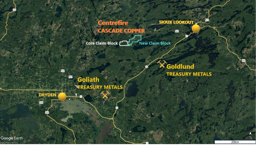 Cascade Copper Stakes Additional Claims at Centrefire Copper-Gold Project