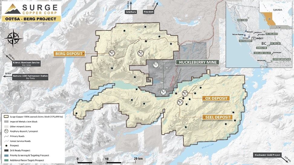 Surge Copper Acquires 100% Interest in Berg Property