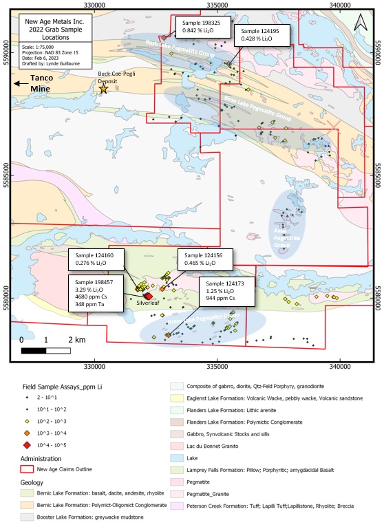New Age Metals: 2022/2023 Budget Increases to $2.3 Million to Drill Additional 1500 Meters at Lithium Two Project, Update on 2022 Exploration Activities, Lithium Division, Manitoba