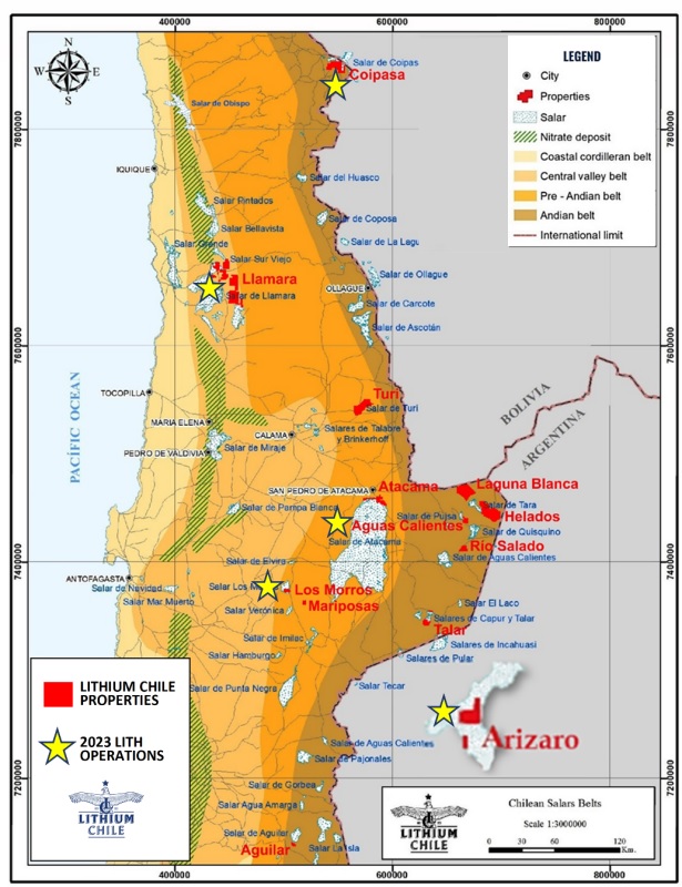 Lithium Chile suma 21.700 hectáreas a su proyecto Salar de Llamara y brinda actualización sobre operaciones Chile 2023