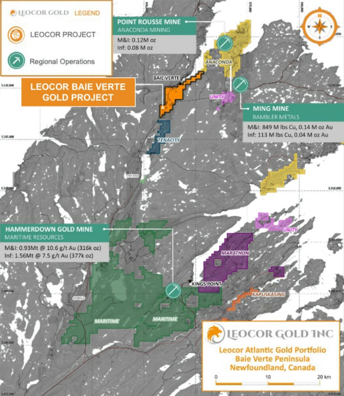 Leocor Gold Receives RAB Drill Results from the Dorset Project, Baie Verte District, Newfoundland