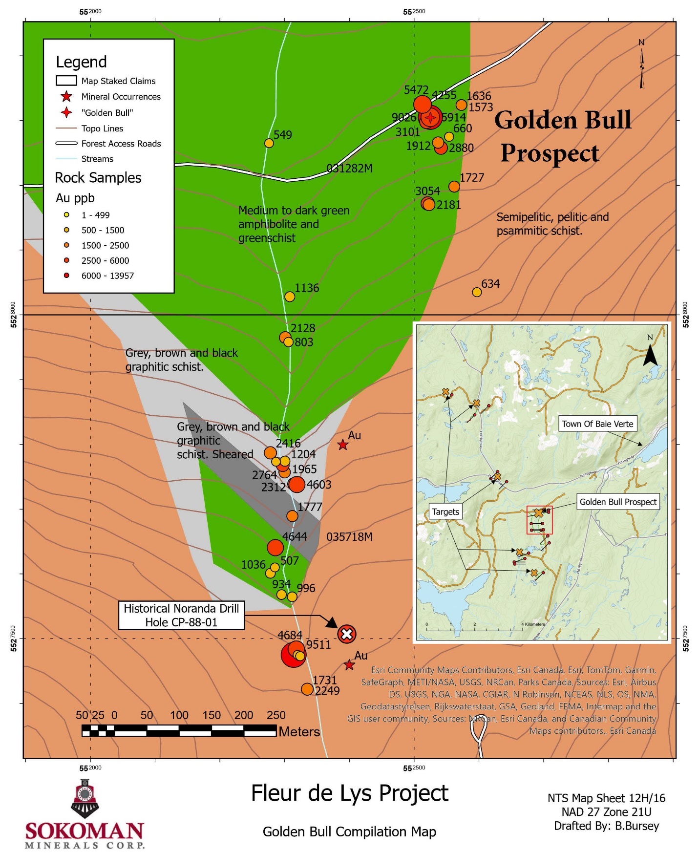 Sokoman Minerals Commences Phase 1 Diamond Drilling Program at the Fleur de Lys Gold Project, Northwestern Newfoundland
