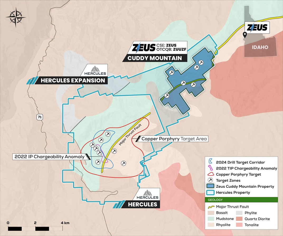 Zeus North America Mining Provides Corporate Update and Highlights Flagship Cuddy Mountain Property