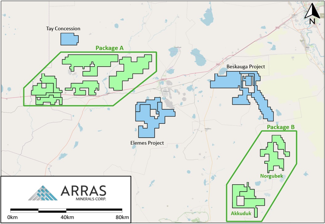 Arras Minerals Identifies Multiple New Copper-Gold Targets for Drill Testing in 2025 In Kazakhstan