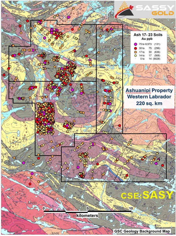 Sassy Gold Acquires Drill-Ready Ashuanipi Gold Property in Western Labrador