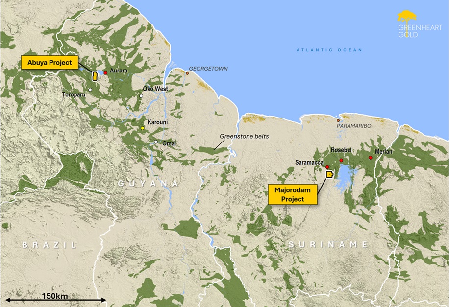 Greenheart Gold Provides An Update On Its Exploration Projects In Suriname And Guyana