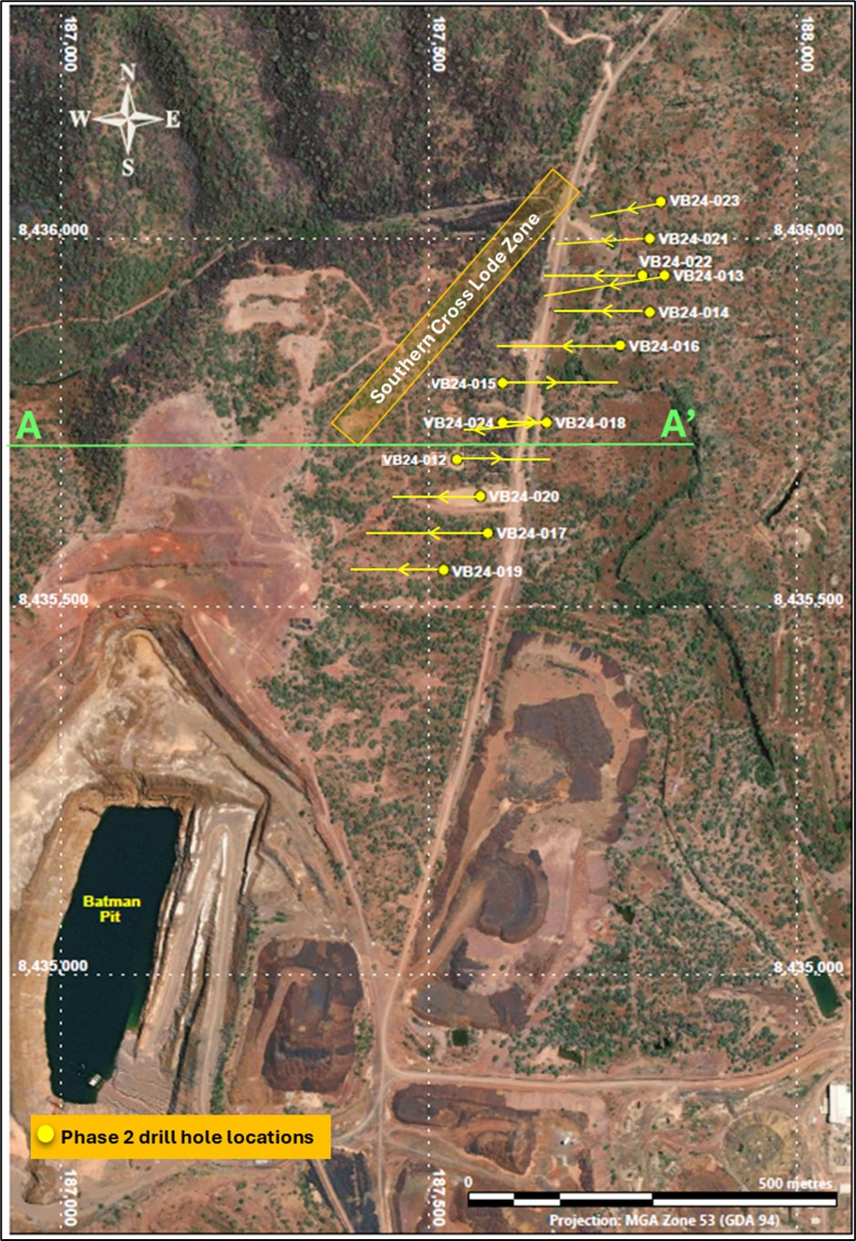 Vista Gold Announces Interim Phase 2 Drilling Results at Mt Todd Including Vein Intercepts with Grade – Thicknesses Greater than 20 g Au/t - m
