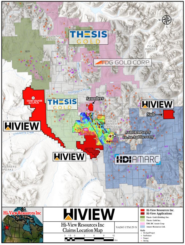 Hi-View Resources Acquires Two New Toodoggone Projects