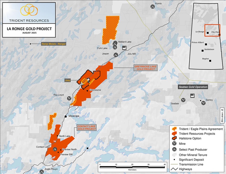 Trident Resources Announces the Acquisition of Claims from Eagle Plains Resources Within the La Ronge Gold Belt in Saskatchewan, Canada