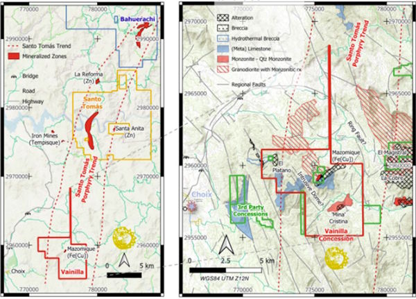 Oroco Resource Options Highly Prospective Nearby Concession
