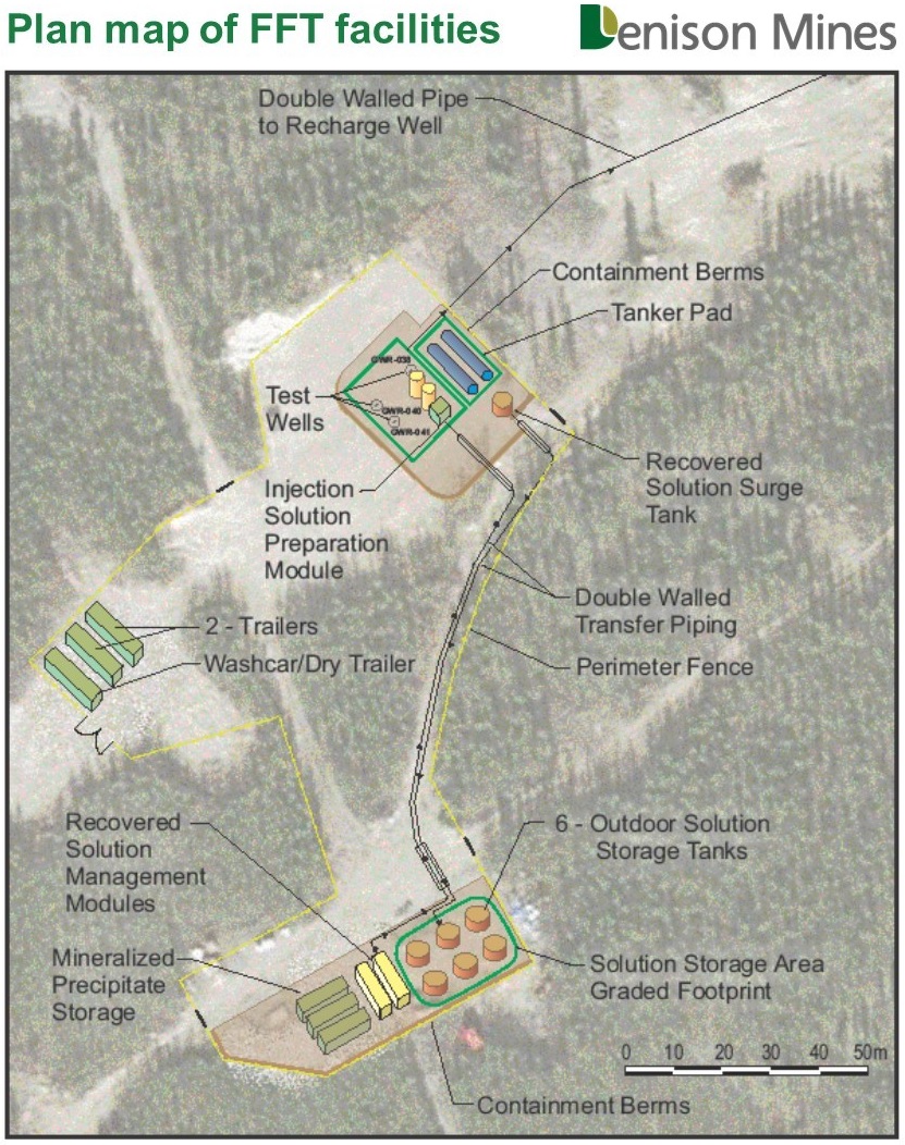 Figure 1: Plan map showing location of FFT facilities